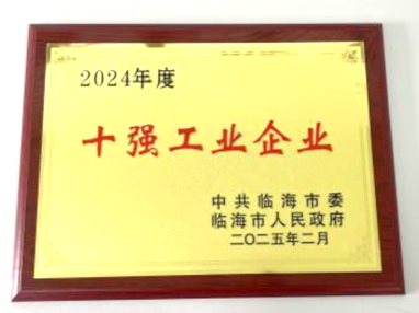 Lianhe Aigen won a number of awards in Linhai City's 2024 Economic Recognition