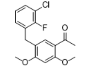 1-[5-(3-chloro-2-fluoro-benzyl)-2,4-dimethoxyphenyl]-ethanone